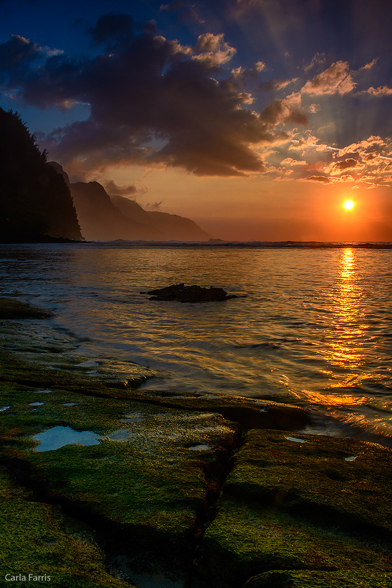 Ke'e Beach Sunset