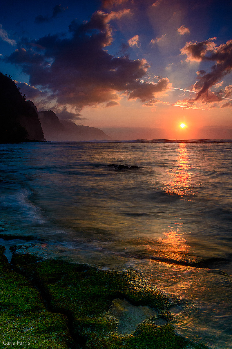 Ke'e Beach Sunset