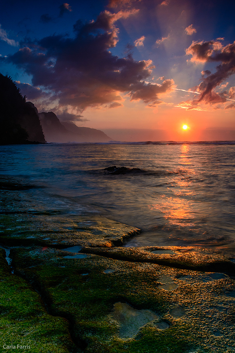 Ke'e Beach Sunset